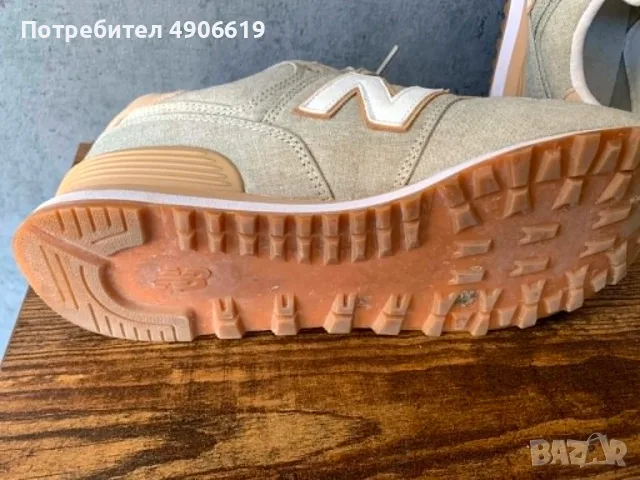 Оригинални New Balance 574 Бежови – №43 (27.5 см) / Като нови, снимка 3 - Маратонки - 55605047