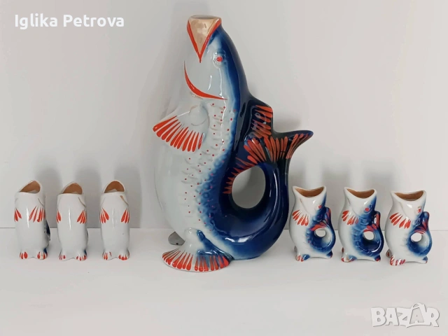 Руски,ретро,винтидж сервиз , снимка 5 - Антикварни и старинни предмети - 54516855