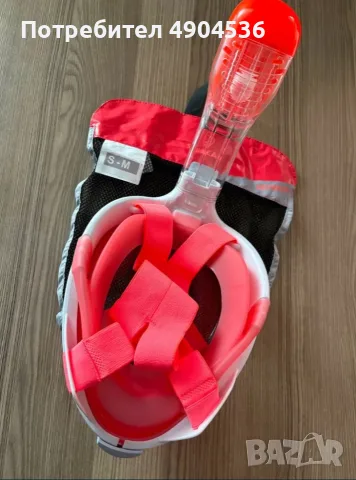 Оригинална SUBEA Easybreath маска за шнорхел S/M с калъф, снимка 2 - Водни спортове - 55531642