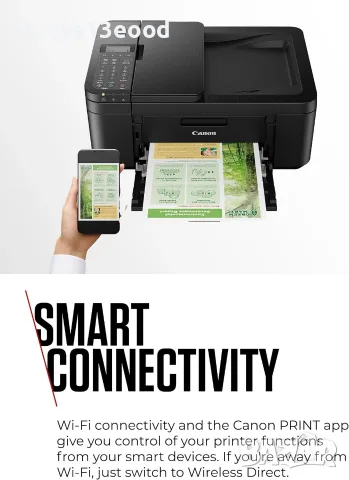 Canon PIXMA TR4750i с Wi-Fi, принтер, скенер и копир, автоматичен двустранен печат, снимка 3 - Принтери, копири, скенери - 55443352