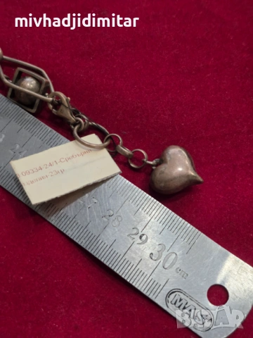 ***Уникат*** Сребърно колие - 23 гр, снимка 3 - Колиета, медальони, синджири - 54340528