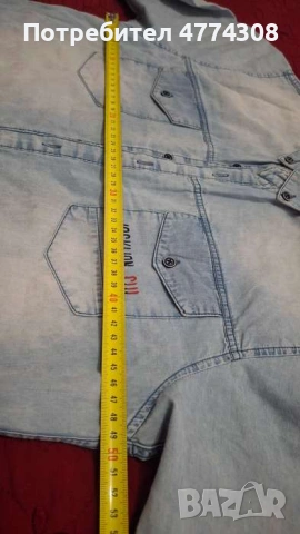 Детска Дънкова риза 176, 15-16 г, снимка 3 - Детски ризи - 54009466