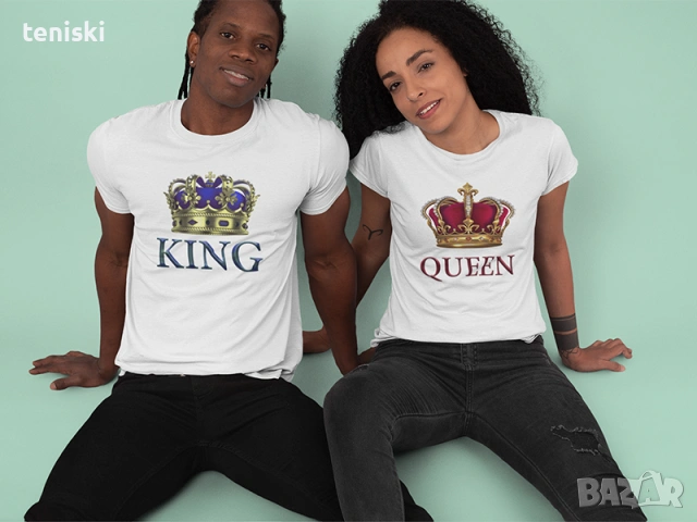 Тениски за семейства и влюбени двойки King & Queen 