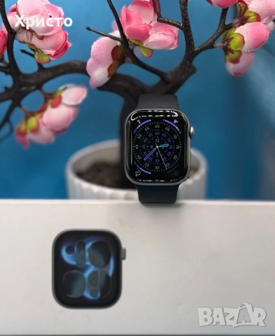 ГАРАНЦИОНЕН!!! Смарт часовник Apple Watch 11 GPS, Корпус Space Grey Aluminium 42mm , снимка 2 - Смарт часовници - 53998864