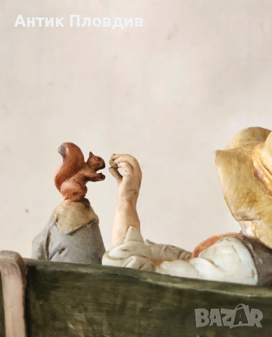 Порцеланова фигура Capodimonte, снимка 8 - Антикварни и старинни предмети - 54540994
