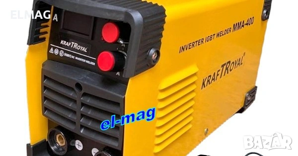 СУПЕР КОМПАКТЕН ЕЛЕКТРОЖЕН -400А В КУФАР ,,KRAFTROYAL'', снимка 4 - Друга електроника - 45815249