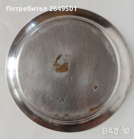 Старинна посребрена чинийка марка Christofle, снимка 2 - Нумизматика и бонистика - 54835836