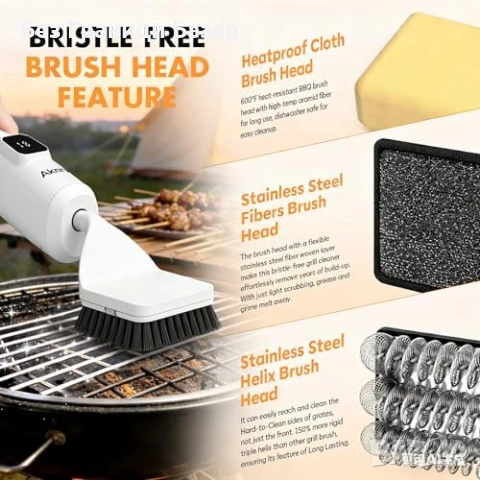 Нова Четка за барбекю без косми за електрически и BBQ грил скара почистване, снимка 4 - Други стоки за дома - 54042443