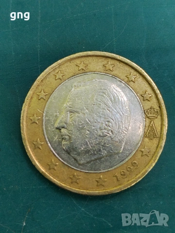 Продавам 1 евро 1999 Белгия.