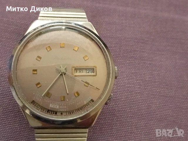 Ракета 1980г.СССР часовник работи точно отличен вечен календар, снимка 6 - Мъжки - 54792886