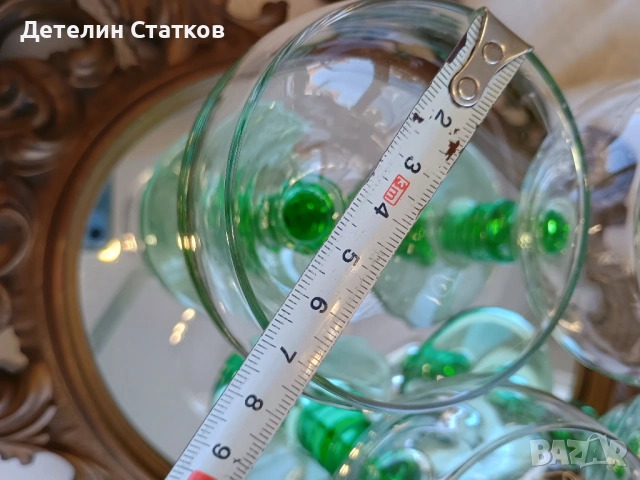 Винтидж, ретро стъклени чаши за вино 4 бр., снимка 9 - Чаши - 54060112