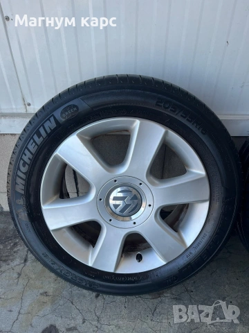 Оригинални джанти за VW 16" (5x112) + Гуми Michelin, снимка 5 - Гуми и джанти - 54429756