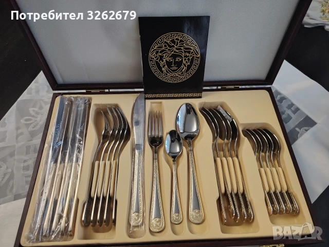 versace limited iditon нов луксозен комплект за хранене , снимка 5 - Сервизи - 54669293