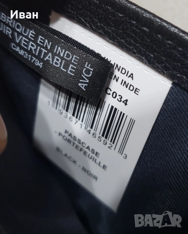 Нов, мъжки портфейл TOMMY HILFIGER – естествена кожа, снимка 5 - Портфейли, портмонета - 54378823
