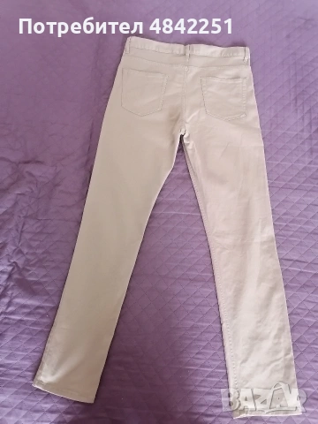 Мъжки панталон H&M, бежов, размер 31, снимка 2 - Панталони - 55000643