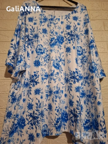 НОВА СТРАХОТНА СВЕЖА ТУНИКА 4XL-5XL, снимка 3 - Туники - 54813868