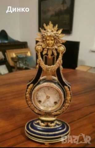 Луксозен немски настолен часовник.