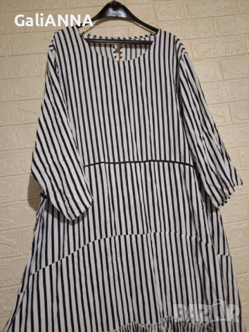 СТРАХОТНА РОКЛЯ РАЕ 4XL-5XL, снимка 6 - Рокли - 54585813