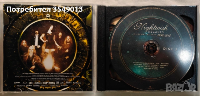 CD / ЦД компакт диск - Nightwish - 2018 - Decades - An Archive Of Song 1996-2015 [2 CD], снимка 6 - CD дискове - 54750049