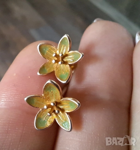 Сребърни обеци, снимка 3 - Обеци - 54177363