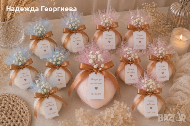 Персонализирани подаръци за гости на погача, кръщене, рожден ден или друг повод, снимка 10 - Декорация - 54895758