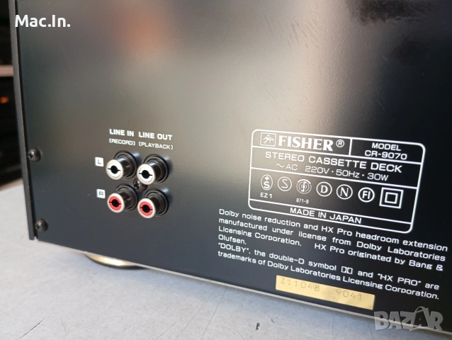 Stereo Cassette Deck FISHER CR-9070, снимка 14 - Декове - 54894302