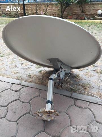 Сателитна антена 80 см с двоен конвертор, снимка 2 - Приемници и антени - 55137430