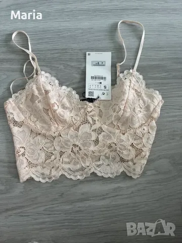 Дамски дантелен топ Zara
