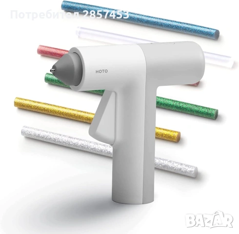 Пистолет за горещ силикон / USB-C / 30s heating / 10 glue sticks / нов, снимка 5 - Други инструменти - 54896218