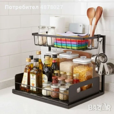 Органайзер за баня и кухня Cheffinger – идеално решение за ред и пространство, снимка 4 - Органайзери - 55610374