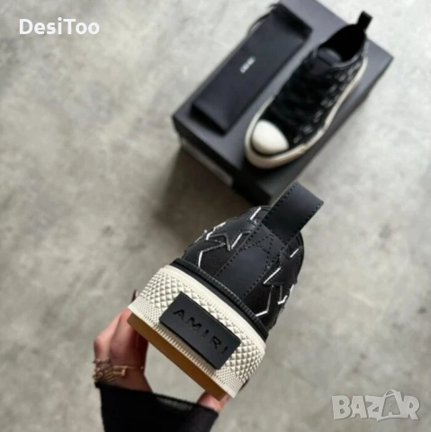 Amiri Stars Court Low Black , снимка 2 - Маратонки - 54335111