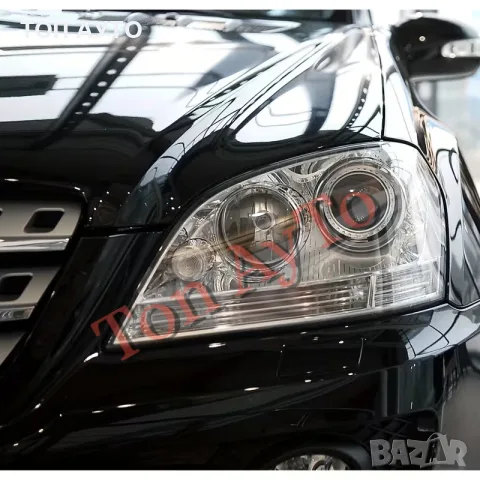 Стъкла Капаци Мерцедес ML W164 Mercedes 2005 - 2008 Комплект Стъкла Фарове Капаци, снимка 3 - Аксесоари и консумативи - 55586522