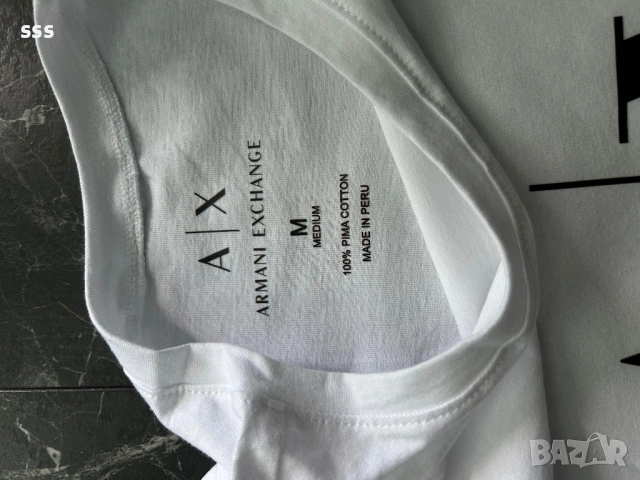Дамска тениска Armani Exchange, M, снимка 3 - Тениски - 54712184
