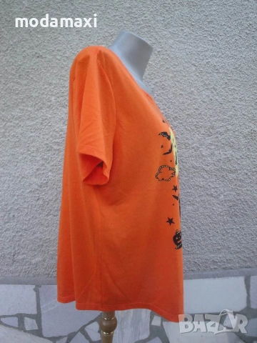 3XL  Нова блуза Celebrate! (портокал) , снимка 4 - Тениски - 55126649