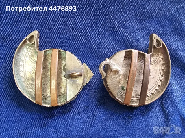 Възрожденски сребърни пафти със седеф. , снимка 4 - Антикварни и старинни предмети - 55670238