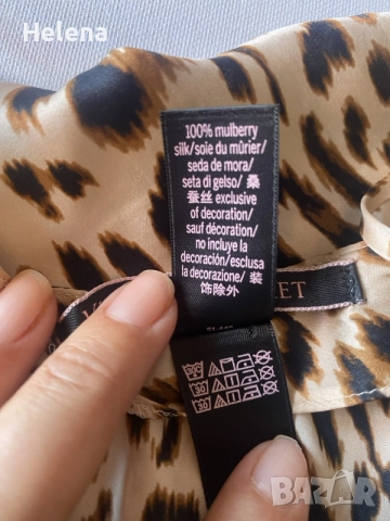 Луксозен копринен топ Victoria’s Secret, 100% естествена коприна, размер S, снимка 4 - Корсети, бюстиета, топове - 55358357