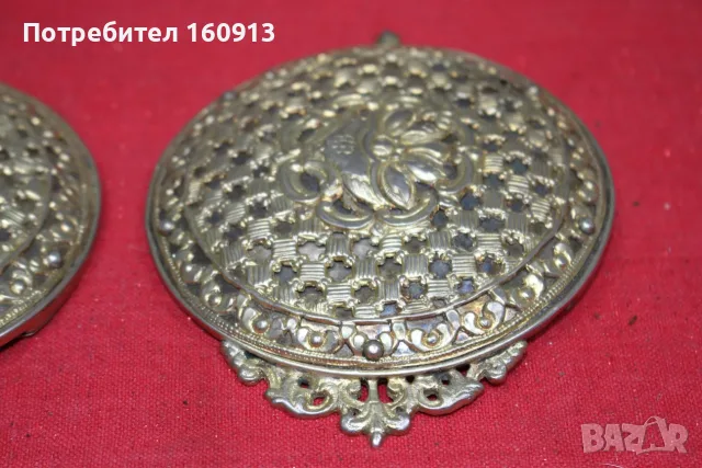 Автентични старинни сребърни пафти с позлата., снимка 8 - Антикварни и старинни предмети - 55422910