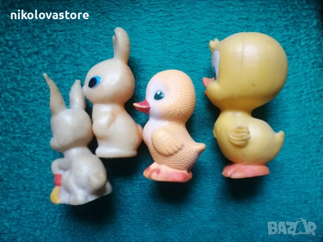4 гумени играчки животни, снимка 6 - Фигурки - 55371460