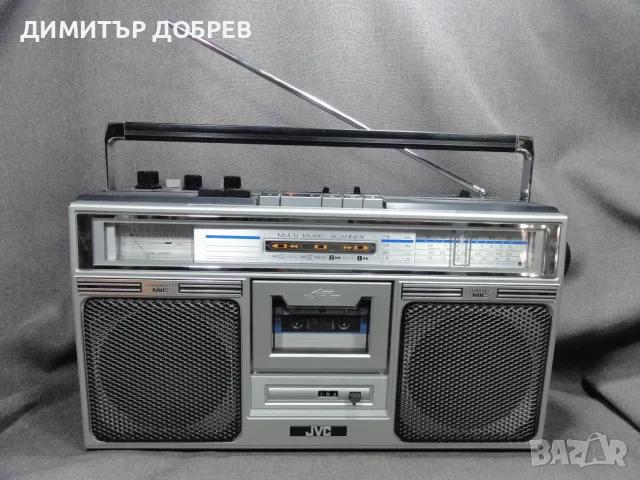 СТАР РЕТРО РАДИОКАСЕТОФОН JVC RC-646L JAPAN BOOMBOX С ОРИГИНАЛЕН КАШОН И ИНСТРУКЦИЯ