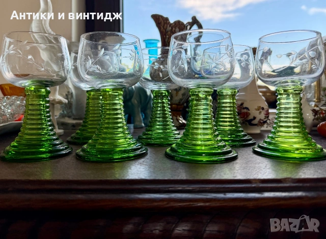 Чаши за вино 6+1 бр. Немски Römers., снимка 4 - Чаши - 54966254