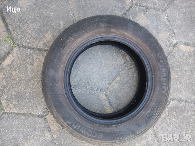 гуми 165 70 14 летни kumho.dot 44 23 г.две 6 мм 2 6.5 мм.бед лепенки и дефекти, снимка 3 - Гуми и джанти - 54707489