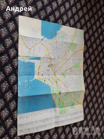 Стара карта Варна, снимка 2 - Пътеводители, карти и атласи - 55381138