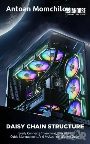 Комплект вентилатори за компютър AsiaHorse COSMIQ ARGB 2000 RPM, снимка 5 - Други - 55347660