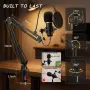 RUBEHOOW Mixer Kit с жива звукова карта, DJ контролер и микрофон, снимка 2