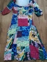 DESIGUAL Midi dress with animal print - страхотна рокля Л, снимка 7
