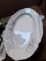 Овално Плато старинен порцелан , снимка 1