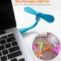 Мини USB Вентилатор 1W за Лаптоп, Power Bank и др. / Зелен / Бял /, снимка 1