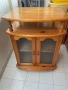 Дървен шкаф витрина масив, снимка 1