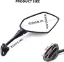 огледала за мотор HONDA CBR600RR CBR600 CBR1000RR CBR250R F4 F4I Kawasaki 360 градусови въртящи, снимка 2
