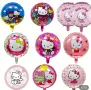 10 вида Hello Kitty Кити Melody Kuromi Cinnamoroll Sanrio балон фолио фолиев хелий или въздух парти, снимка 5